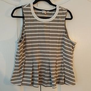 Anthropologie peplum tank